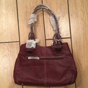 Tignanello Leather Bag with Matching Wallet